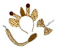 Balinco Carnevale, con coda, papillon e orecchie da giraffa, perfetto per adulti e bambini e momenti indimenticabili per Halloween e occasioni di festa., marrone, Taglia unica