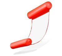 Balinco - Materassino gonfiabile per adulti, giocattolo acquatico, adatto per bambini, amaca da utilizzare nell’acqua per rilassarsi e per feste in piscina (rossa)