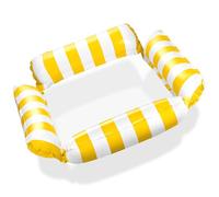 Balinco Materasso gonfiabile per piscina, amaca ad acqua con rete, materasso ad aria con 4 camere d'aria, poltrona per feste in piscina, giocattolo acquatico, accessorio per piscina per adulti e