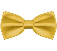 BALINCO Noble Silky Bow Tie con gancio - già legato e regolabile in lunghezza - oltre 25 colori tra cui scegliere (Oro)