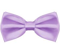 BALINCO Noble Silky Bow Tie con gancio - già legato e regolabile in lunghezza - oltre 25 colori tra cui scegliere (Lilla)