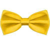 BALINCO Noble Silky Bow Tie con gancio - già legato e regolabile in lunghezza - oltre 25 colori tra cui scegliere (giallo)