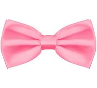 BALINCO Noble Silky Bow Tie con gancio - già legato e regolabile in lunghezza - oltre 25 colori tra cui scegliere (Rosa II)