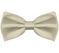 BALINCO Noble Silky Bow Tie con gancio - già legato e regolabile in lunghezza - oltre 25 colori tra cui scegliere (Beige)