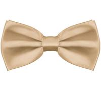 BALINCO Noble Silky Bow Tie o papillon con gancio - già legato e regolabile in lunghezza - oltre 25 colori tra cui scegliere (Crema)
