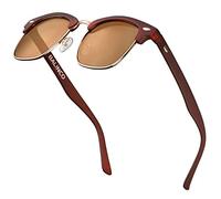 BALINCO Occhiali da sole mezza montatura con lenti polarizzate - per uomo e donna - protegge dai raggi UV e dai riflessi - durevoli e resistenti ai graffi - in un pratico set di accessori