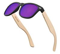 BALINCO Set di occhiali da sole in bambù donna e uomo - con lenti polarizzate in TAC per una visione intensa - sostenibili e resistenti - inclusa una pratica confezione regalo.