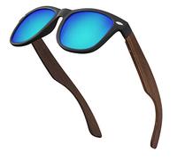 BALINCO Set di occhiali da sole in bambù donna e uomo - con lenti polarizzate in TAC per una visione intensa - sostenibili e resistenti - inclusa una pratica confezione regalo.