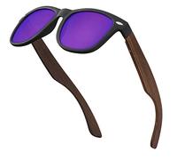 BALINCO Set di occhiali da sole in bambù donna e uomo - con lenti polarizzate in TAC per una visione intensa - sostenibili e resistenti - inclusa una pratica confezione regalo.