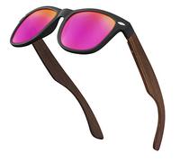 BALINCO Set di occhiali da sole in bambù donna e uomo - con lenti polarizzate in TAC per una visione intensa - sostenibili e resistenti - inclusa una pratica confezione regalo.