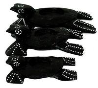 Balinese Set 3 Tartarughe Mare Tè Luce Porta Posacenere Portagioie Ornamento 811