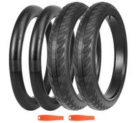 BALINGE 2 Pack 26x3.0 Fat Bike Tires ebike Tires Mountain Bike Heavy Duty High-Performance Wear-Resistant E-Bike Mountain Snow Bike Tire 26 x 3 Fat tire，Black (2 Tires + 2 Tubes + 2 levers)