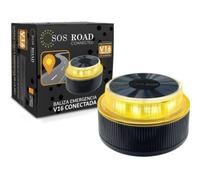 Baliza LED V16 Conectada SOS Road Connected Base Imantada Geolocalizable 3xAA