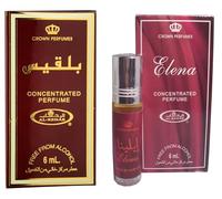 Balkis & Elena - Olio profumato concentrato, confezione da 2, lunga durata, senza alcol, per uomini e donne, 6 ml per roll-on