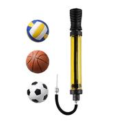 Ball Air Pump - Hand Inflator Kit Needle Nozzle Set | Portable Manual Pump Device High Pressure Airflow for Football, Basketball, Volleyball, Balloons, Camping or Beach Outdoor