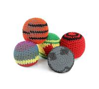 Ball Bag Knit Kick Ball Soft Knit Ball Knit Ball - Random Color - 5 Pcs