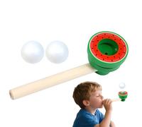 Ball Blowing Pipe, Blowing Toys with Floating Balls, Breath Exerciser 5.91x1.77x1.77 inches, Fun Cognitive Development Tool, Ergonomic & Smooth Design for Children's Day & Easter