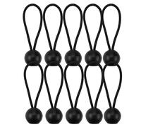Ball Bungee Ties - Bungee Ball Cordi durevoli con Hold Secure | Black Flag Bungees cravatte Witth Tarp e Canopy Uso | Norme da bungee con le palline per la fissaggio all'aperto