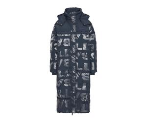 Ball, ,Coats ,Donna ,Blu ,2XS Cappotto Lungo con Stampa Cool e Design Trapuntato