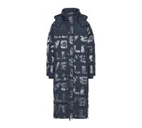 Ball, ,Coats ,Donna ,Blu ,M Cappotto Lungo con Stampa Cool e Design Trapuntato