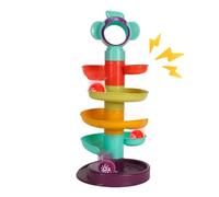 Ball Drop Tower - Torre impilabile per bambini con pista a sferica, attività sensoriale, esercizi di abilità motorie per la casa del bambino viaggio di compleanno