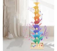 Ball Drop Toy - Educazione Precoce In Legno, Cognizione Del Colore | Integrazione 'apprendimento STEM, Attività Di Gioco Musicale, Bambino Di 3-7 Anni, Scuola Materna Asilo Per La Famiglia