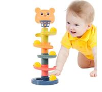 Ball Drop Toy - Spiral Ramp Tower, Rolling Stack Attività | Colorato Ball -Slide gioco con movimento vorticoso, Early Education Toy per bambini e , tiro interattivo e set da gioco