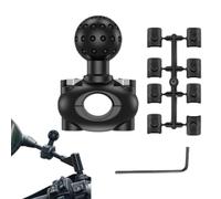 Ball Head Mount - Motorcycle Handlebar Camera Adapter, Adjustable Joint Bracket, Weather Resistant Action Holder, Secure Grip Design | Cycling Accessories, Outdoor Sports, Road Trips, Video Recording