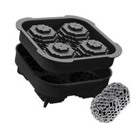 Ball Ice Mold, 3D Silicone Ice Tray, Easy Release Flessibile Design, 18 x 18 x 6 cm, Multipurpose Chocolate, Budino, Juice, Vanilla Sauce, and Fruit Jelly, Perfect for Home and Party Use