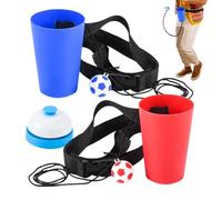 Ball in Cup Toss Game - Swing Catch Challenge Toy for Outdoor Play | Hand Eye Coordination Skill Game with String Ball Cup Set, Activity Toy for Backyard Beach Picnic Camping Playground Party Events