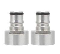 Ball Lock Keg Coupler Adapter 2Pcs | Stainless Steel Quick Disconnect Kit for Home Brewing | G5 / 8in Thread Gas & Liquid Posts | Stainless Steel Conversion Kit