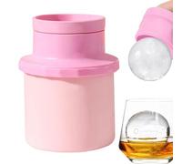 Ball Maker Mold, 2 in 1 Silicone Freezer Cup Long Tail Whiskey Round Sphere Design, Durevole Leakproof Easy Release Tray, Ball Mold for Home Bar Kitchen Camping Picnic Party Outdoor