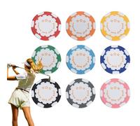 Ball Mark Tool - ABS Golf Marker, Iron Insert Game Chip | Marchio di pallina da golf Accessori, identificatore di posizione sportiva, set da collezione divertente, elegante da mettere Green Kit per il