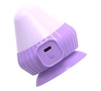 Ball Massager, Rechargeable Shoulder Massager Vibrating Device, Suction Cup Design for Shoulders, Legs, Lower Back, Foot, Elderly, Men, Women, 2.83x2.83x3.19 inches, Purple and Yellow