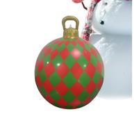 Ball natalizio gonfiabile - di Natale in PVC, palline decorative | Ornamento esterno al coperto da 24 pollici con costruzione durevole, fascino stagionale per portico, centro commerciale, cortil