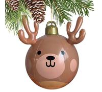 Ball Natalizio Gonfiabile Gigante, Compatto E Resistente Alle Intemperie, 26.77x24.41 Pollici, Renne Gonfiabili Per Le Vacanze, Palla Di Natale Gigante, Setup E Deposito Facili, Per Percorsi E Celebra