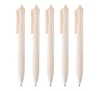 Ball Point Pens Black - 5PCS Retractable Pens Ballpoint, Black Ballpoint Pens | Smooth Writing Pens, Ballpoint Pens Black Ink | Medium Point Portable Student Study Pens Stationery for Boys and Girls