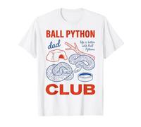 Ball Python Club Snake Dad Retro Reptile Pet Graphic Maglietta