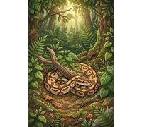 Ball Python - Natural Habitat Cover: Part of the Lizard Collection - Themed for Kids, Teens & Adults - with Lined Pages