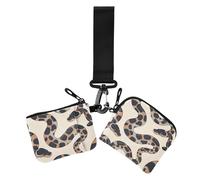 Ball Python - Portafogli da donna minimalisti, con tasca con cerniera, sottile, rimovibile, con tasca con cerniera, per lavoro, viaggi, confezione da 2, Palla Python Minimalist, 1 size, Casual