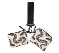 Ball Python - Portamonete da donna minimalista, porta carte di credito, portamonete con cerniera, portamonete per donna, 2 pezzi, Palla Python Minimalist, 1 size, Stampa artistica