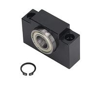 Ball Screw Support Bearing End Block | High Carbon Steel CNC Machine Tool Mount | Robust Ballscrew End for Lathes/Automation Equipment | 20mm Shaft Diameter