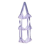 Ball Storage - Enhances Garage Organisation, 3 Tier Over The Door Bag, Open Basket Structure + Easy Access, Premium Polyester Mesh Material, For Basketballs Soccer & Volleyballs, Vertical Space