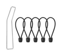 Ball Stretch Cord - 40cm Anti Slip Replacement Ball Rope | 5 Piece Canopy Stretch Cord With Pull Tool | Outdoor Trampoline Strap String Set For Awning Tent Umbrella Tarpaulin Poster Banner Cargo