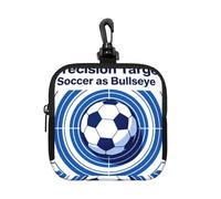 Ball Target Aim - Piccola custodia impermeabile con cerniera, in neoprene, per auricolari, portachiavi