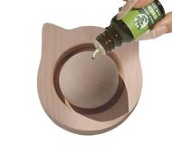 Ball Wood Diffuser - Design Aromatherapy Scent, Dispenser No Electricity Required Passive Fragrance Diffusion Device for Natural Room Freshening Solid Wood Material for Quiet Essential Oil