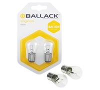 BALLACK Lamp.BA15D P22 Original 12V 15W 2pz | Omologata ECE R37 | 12V