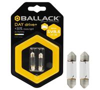 BALLACK Lamp. siluro SV8,5 36mm Day 12V 5W 2pz | Omologata ECE R37 | 12V