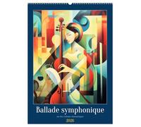 Ballade symphonique (Calendrier mural 2026 DIN A2 horizontal), CALVENDO calendrier mensuel: Laissez-vous tenter par une expérience sensorielle ... créer une symphonie visuelle inoubliable.