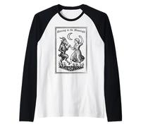 Ballando al Chiaro di Luna Nera Maglia con Maniche Raglan